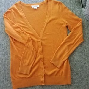 Orange cardigan